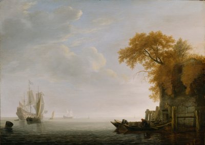 بحر هادئ ، 1642 (زيت على لوح بلوط) بواسطة سيمون دي فليجر